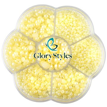 

GloryStyles Dekorační perly - žluté