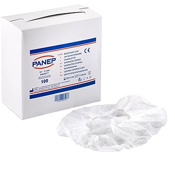 

Panep Operační čepec pokrývka hlavy barret bílá 100 ks