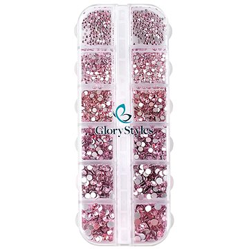 

GloryStyles Sada kamínků na nehty 05 – light rose