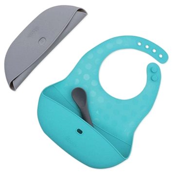 

BBLÜV Sada 2 ks bryndáků se lžičkou Pöket Grey Aqua
