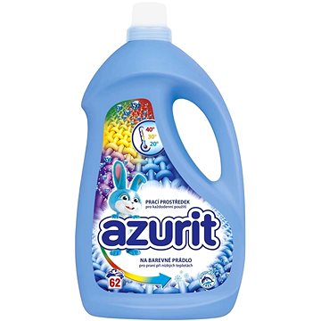 

Azurit Prací gel na barevné pro praní při nízkých teplotách 62 praní, 2,48 l