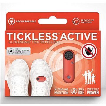 

TickLess Active Ultrazvukový odpuzovač klíšťat - korálový