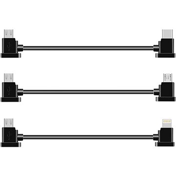 

Sunny Sada 3x datový kabel 15 cm (zakřivená hlava) pro DJI Mavic Pro/Mavic Mini/Spark