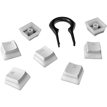 HyperX Pudding Keycaps bílé, US - Náhradní klávesy