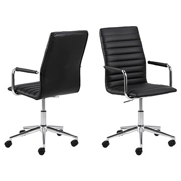 

DESIGN SCANDINAVIA Winslow, pravá kůže, černá