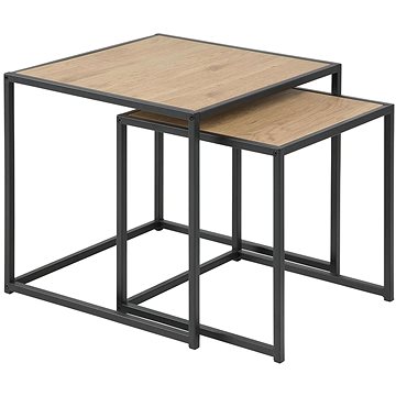 

Set odkládacích stolků Seaford, 2 ks, dekor dub