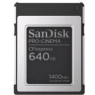 

SanDisk CFexpress Type B 640GB PRO-CINEMA