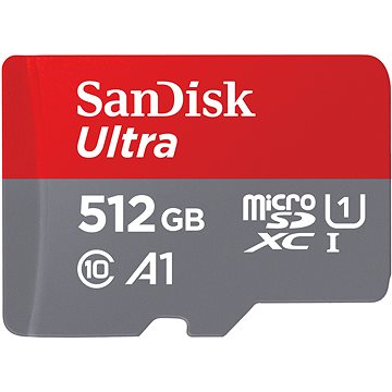 SanDisk MicroSDX Ultra 512GB + SD adaptér - Paměťová karta