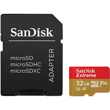 

SanDisk MicroSDHC 32GB Extreme + SD adaptér