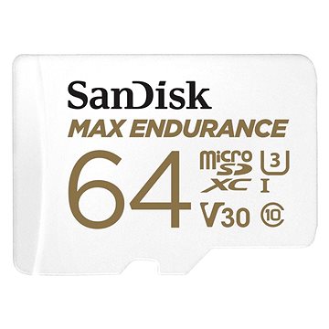 SanDisk MicroSDXC 64GB Max Endurance + SD adaptér - Paměťová karta