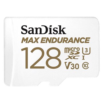 SanDisk MicroSDXC 128GB Max Endurance + SD adaptér