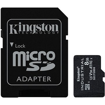 

Kingston MicroSDHC 8GB Industrial + SD adaptér