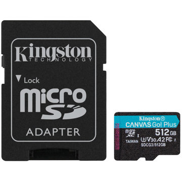 

Kingston microSDXC Canvas Go Plus Gen4 512GB