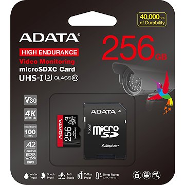 ADATA MicroSDXC 256GB High Endurance + SD adaptér