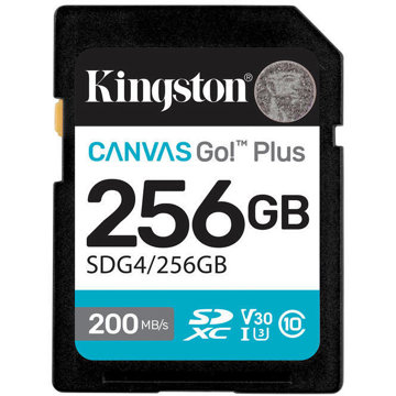 

Kingston SDXC Canvas Go Plus Gen4 256GB