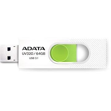 

ADATA UV320 64GB, bílo-zelená