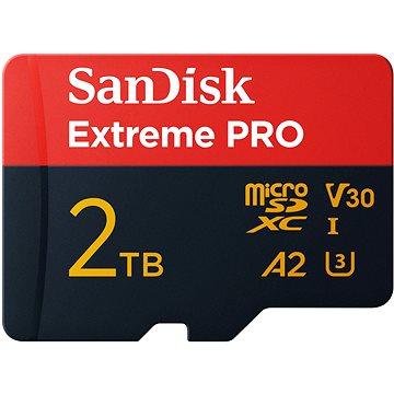 

SanDisk microSDXC 2TB Extreme PRO + Rescue PRO Deluxe + SD adaptér
