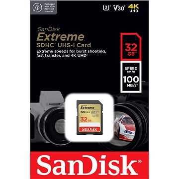 

SanDisk SDHC 32GB Extreme + Rescue PRO Deluxe