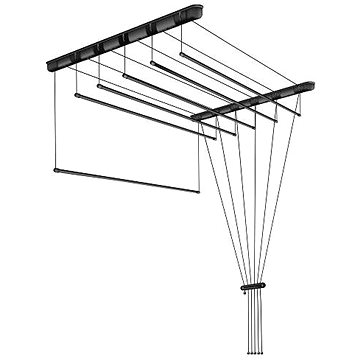 

DuraHome stropní sušák černý 6 × 130 cm