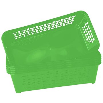 

DuraHome Košík, DOMINO 3, zelený, 5 ks