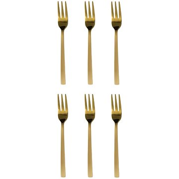 

DuraHome Vidlička dezertní PIANO, 6ks, matná, zlatá
