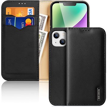 

DUX DUCIS Hivo flipové kožené pouzdro pro iPhone 13/14 Black