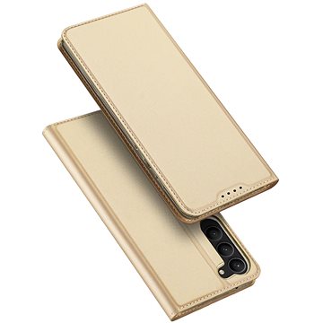 

Skin Pro knížkové kožené pouzdro na Samsung Galaxy S23 Plus, zlaté