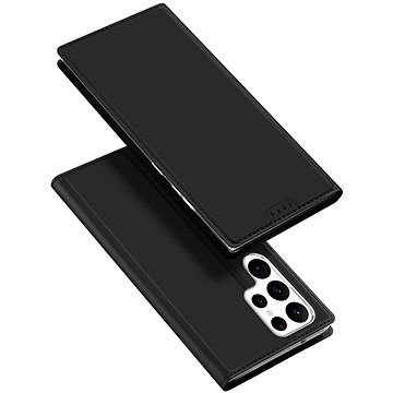 

Skin Pro knížkové kožené pouzdro na Samsung Galaxy S23 Ultra, černé