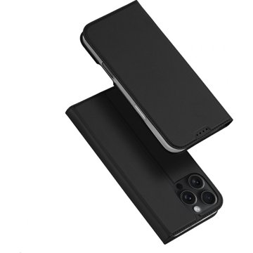 

Dux Ducis Skin Pro flipové kožené pouzdro pro iPhone 16 Pro Black