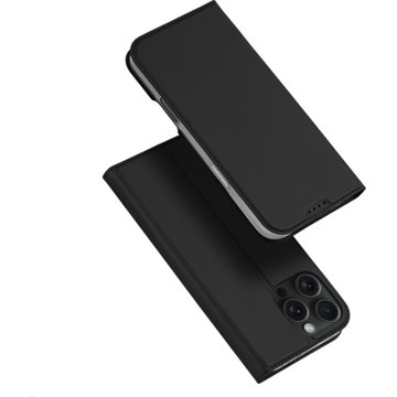 

Dux Ducis Skin Pro flipové kožené pouzdro pro iPhone 16 Pro Max Black