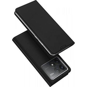 

Dux Ducis Skin Pro flipové kožené pouzdro pro Xiaomi Poco F6 Pro Black