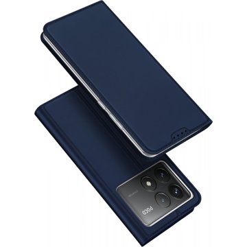 

Dux Ducis Skin Pro flipové kožené pouzdro pro Xiaomi Poco F6 Pro Blue