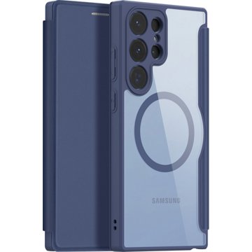 

Dux Ducis Skin X Pro flipové kožené pouzdro pro Samsung Galaxy S23 Ultra modré