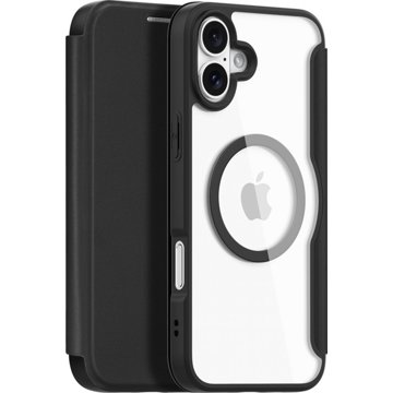 

Dux Ducis Skin X Pro Magnetické Flipové kožené pouzdro pro iPhone 16 Plus Black