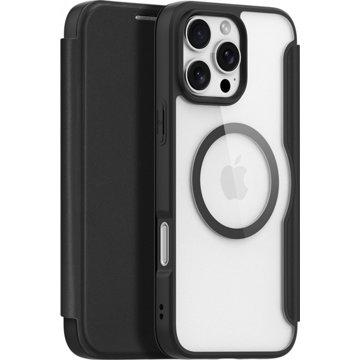 

Dux Ducis Skin X Pro Magnetické Flipové kožené pouzdro pro iPhone 16 Pro Max Black