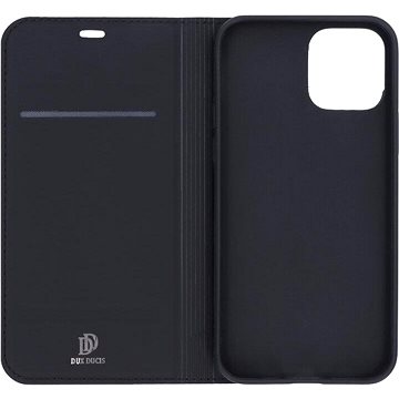 DUX DUCIS Skin Pro flipové kožené pouzdro pro iPhone 12 Černá