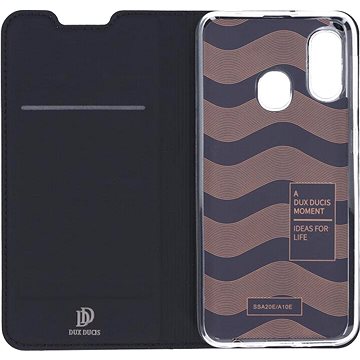 DUX DUCIS Skin Pro flipové kožené pouzdro pro Samsung Galaxy A20e Black