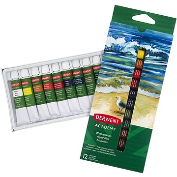 

DERWENT Academy Watercolour Paints 12 ml 12 barev