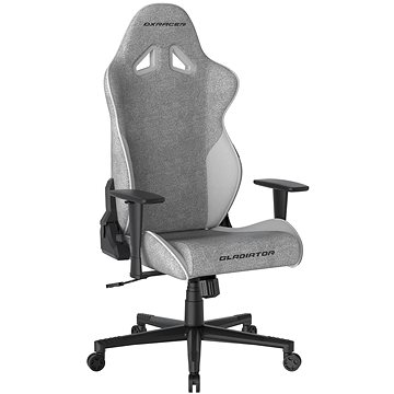 DXRACER GLADIATOR šedo-bílá, látková