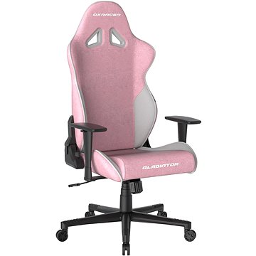 DXRACER GLADIATOR růžovo-bílá, látková