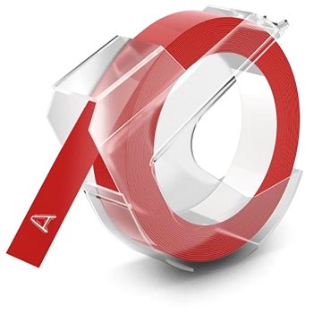 Dymo 3D páska, červená, 9 mm × 3 m