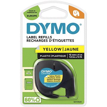 

Dymo LetraTag páska plastová, žlutá, 12 mm × 4 m