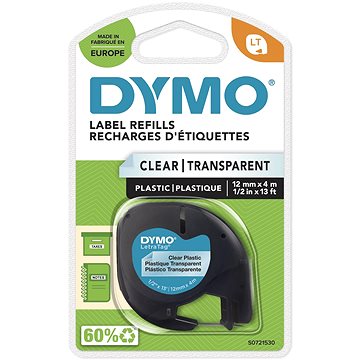 

Dymo LetraTag páska plastová, průhledná, 12 mm × 4 m
