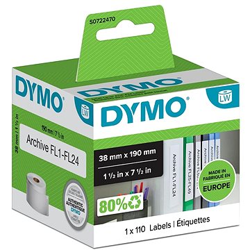

Dymo LabelWriter štítky 38 × 190 mm, 110 ks