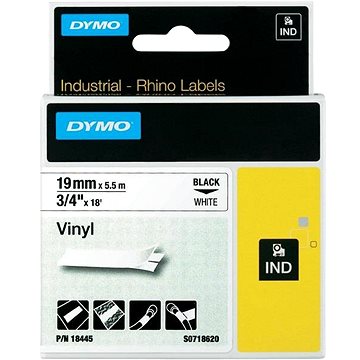 

DYMO vinylová páska Rhino D1 19 mm × 5,5 m, černá na bílé