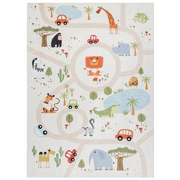 

Dywany Łuszczów Dětský kusový koberec Bambino 1165 Zoo 140 × 190