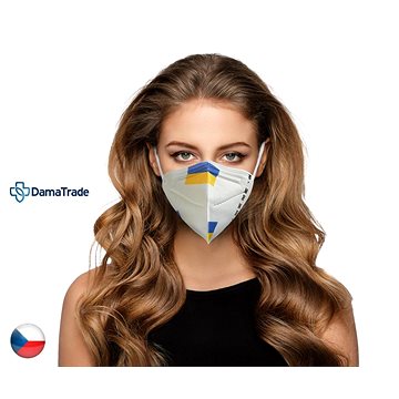 

10× Český respirátor FFP2 - Ukrajina "Jsme s Vámi"