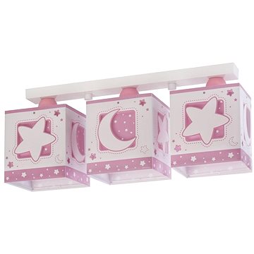 

Dalber 63233NS - Dětské stropní svítidlo MOON LIGHT 3xE27/60W/230V Růžová
