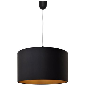 

Lustr na lanku ALBA 1xE27/60W/230V pr. 45 cm černá/zlatá