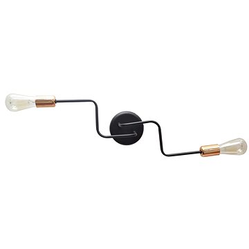

Přisazený lustr TUBE 2xE27/60W/230V Černá